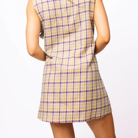 Plaid Crawling Tigers Dress - Picture 5 of 5